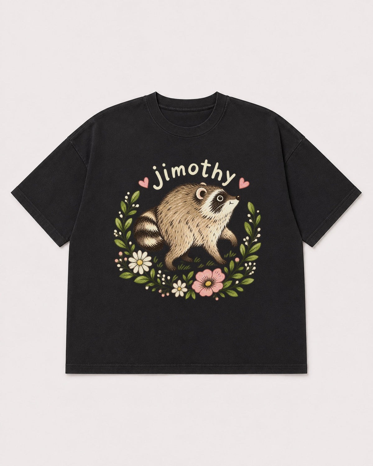 Mockup Boxy Heavyweight Tee Black product