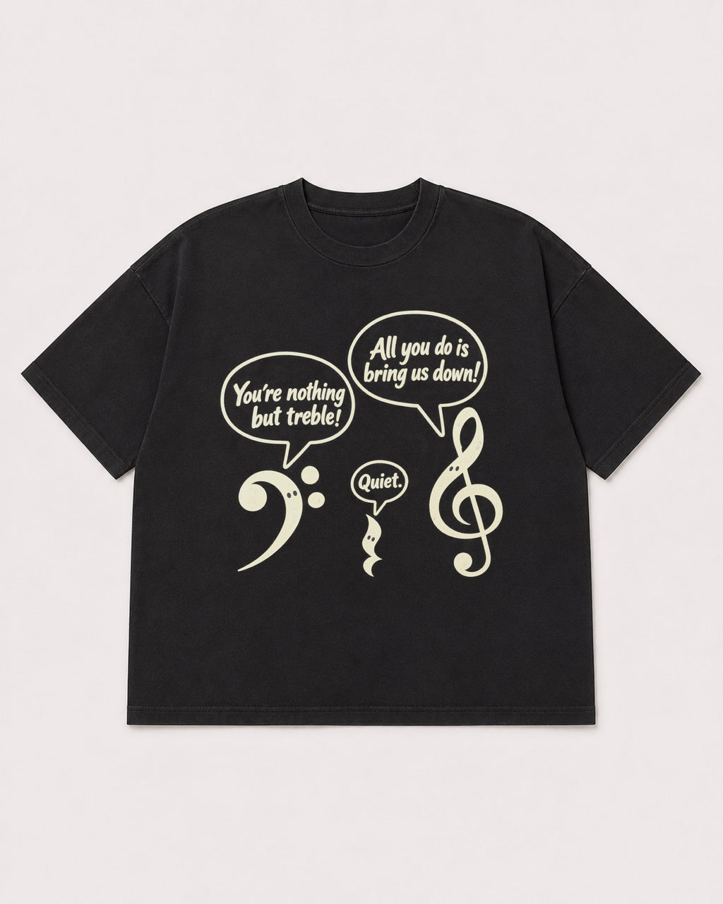 Mockup Boxy Heavyweight Tee Black product