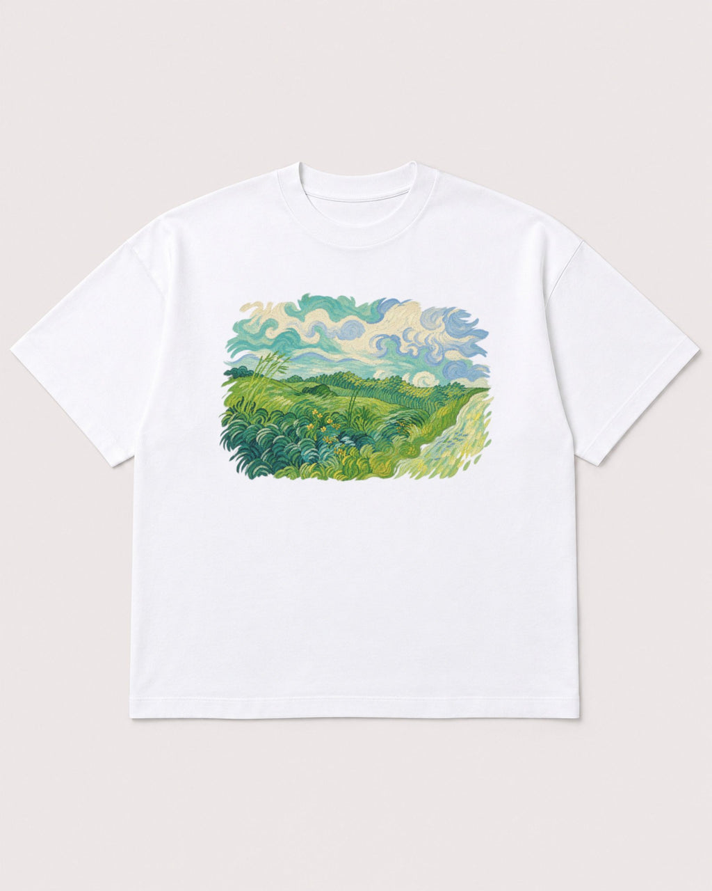 Mockup Boxy Heavyweight Tee White product