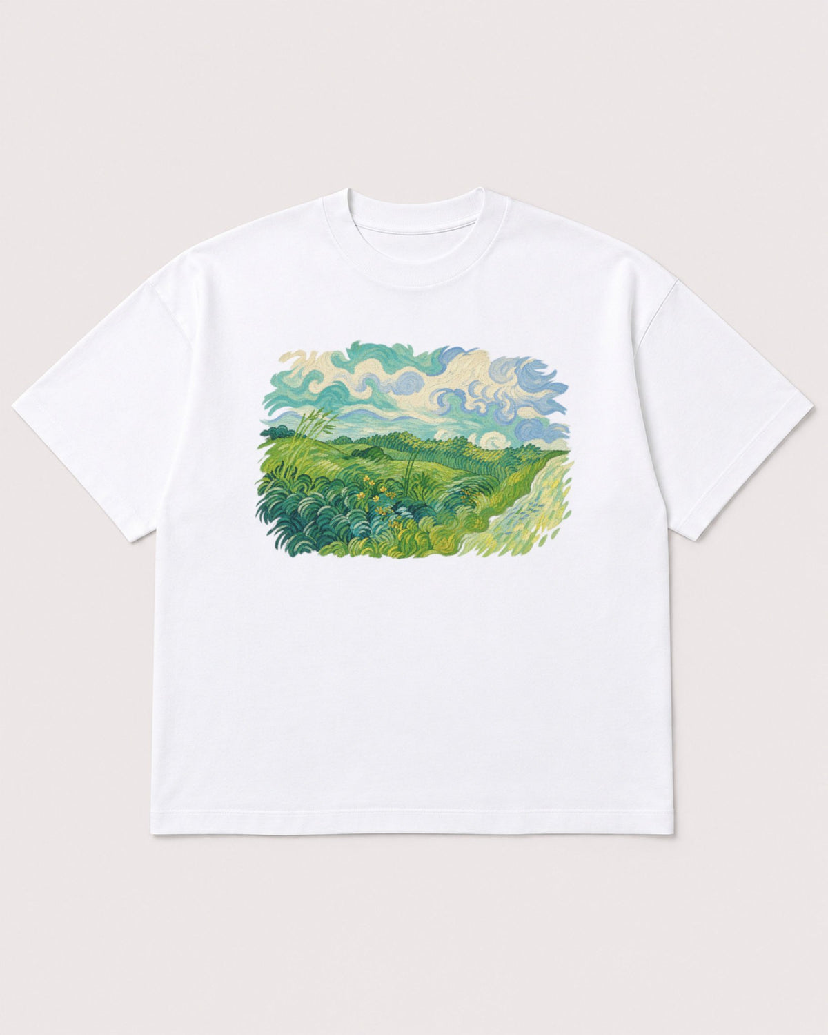 Mockup Boxy Heavyweight Tee White product