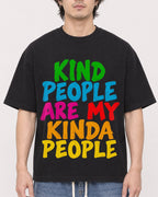 Mockup Boxy Heavyweight Tee Black male close-up 03