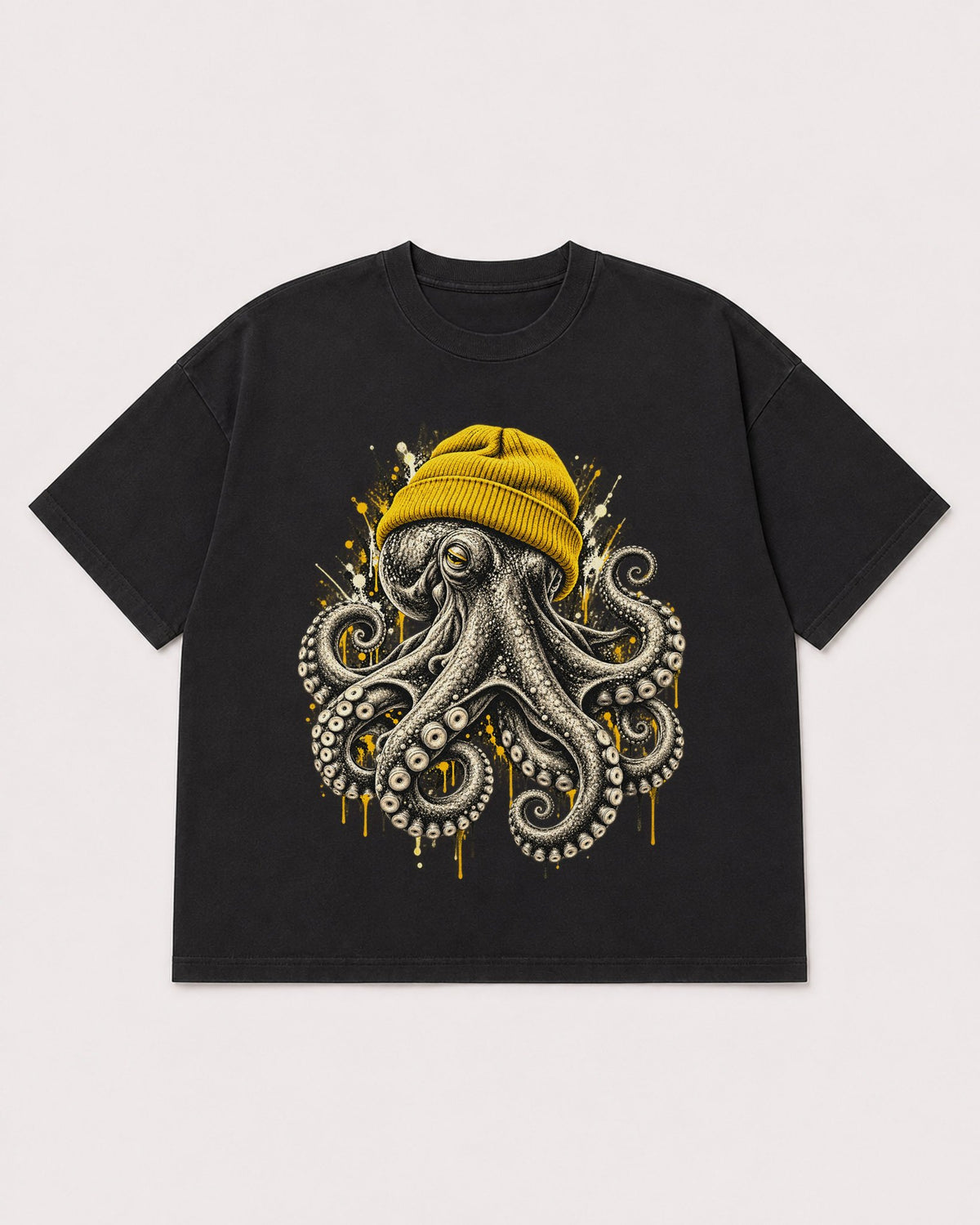 Mockup Boxy Heavyweight Tee Black product