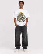 Mockup Boxy Heavyweight Tee White male full-body 05