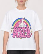 Mockup Boxy Heavyweight Tee White female close-up 28