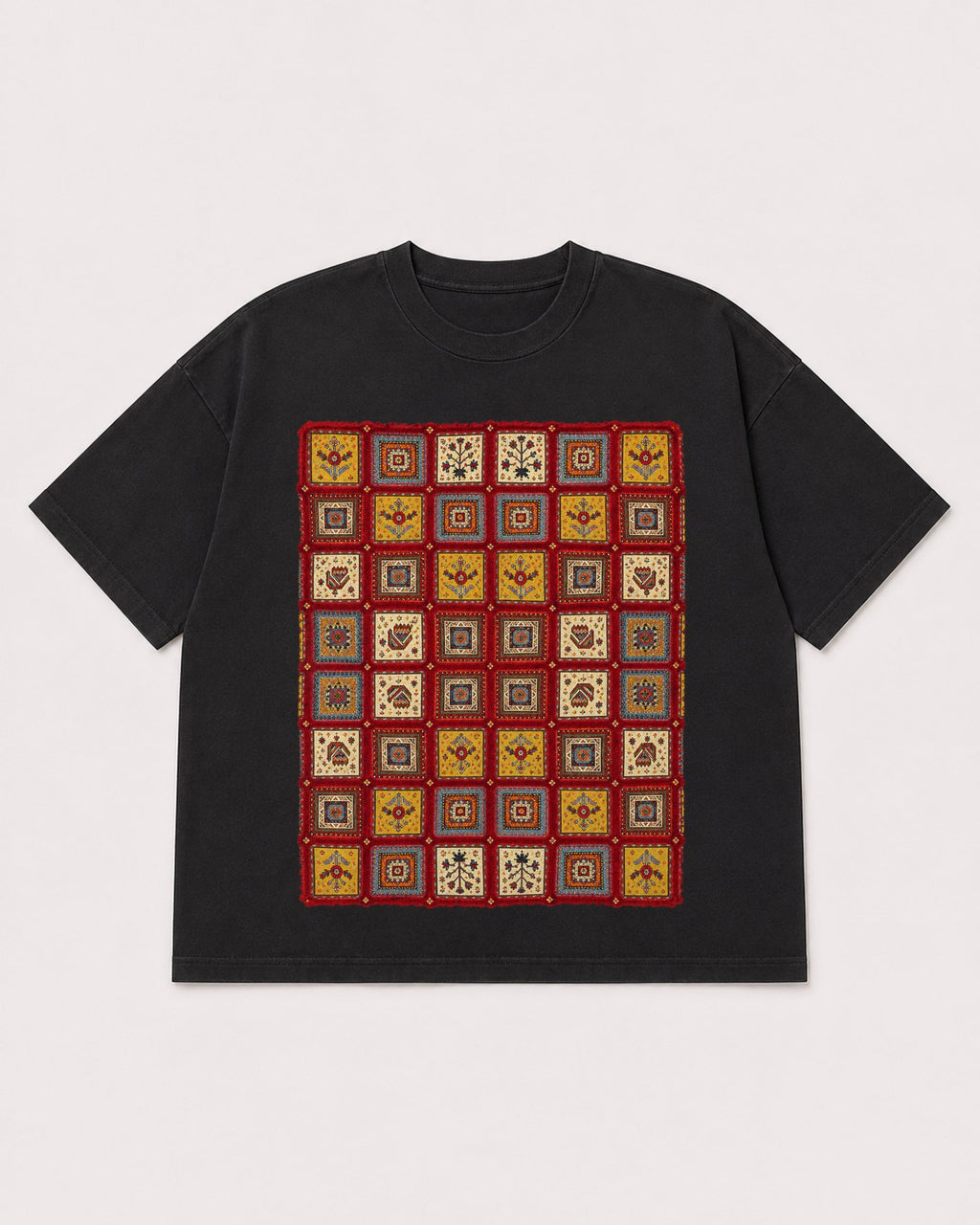 Mockup Boxy Heavyweight Tee Black product