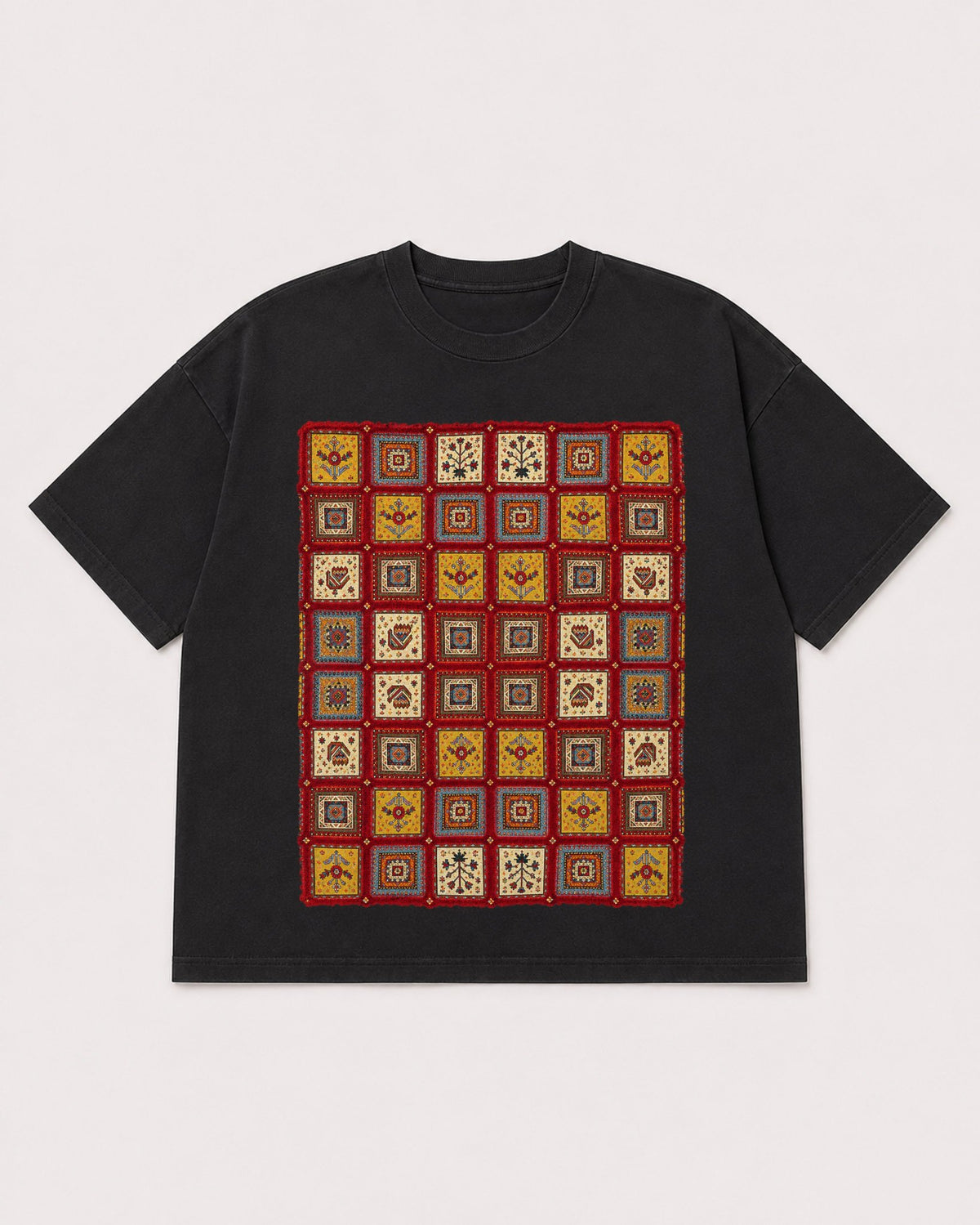 Mockup Boxy Heavyweight Tee Black product