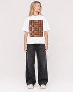 Mockup Boxy Heavyweight Tee White female full-body 08