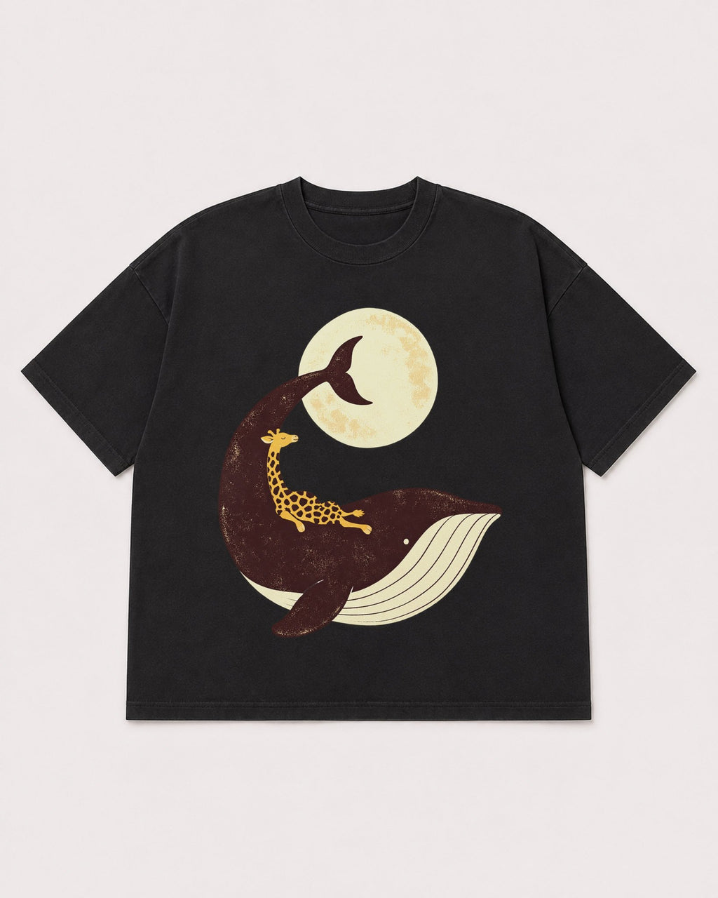 Mockup Boxy Heavyweight Tee Black product