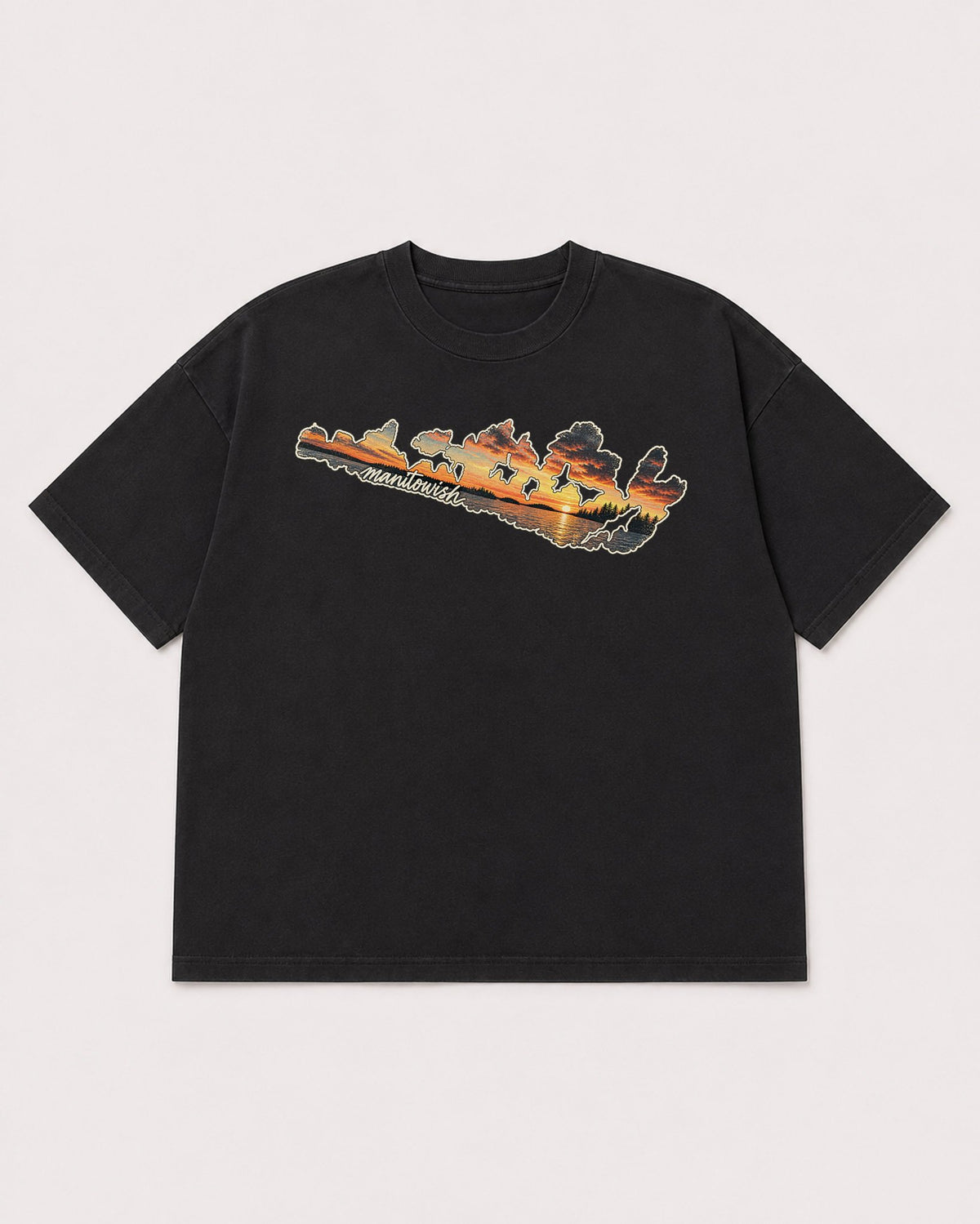 Mockup Boxy Heavyweight Tee Black product