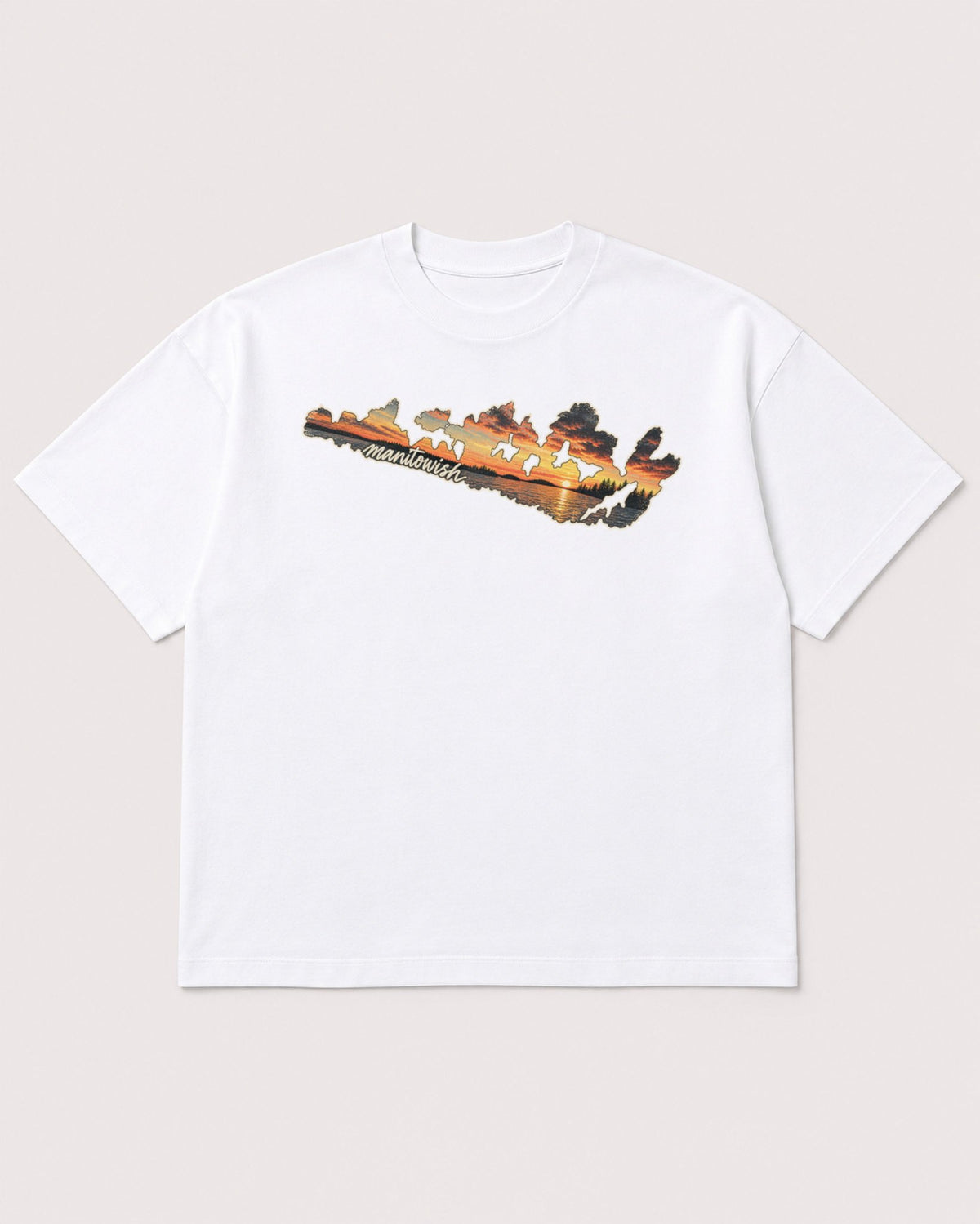 Mockup Boxy Heavyweight Tee White product