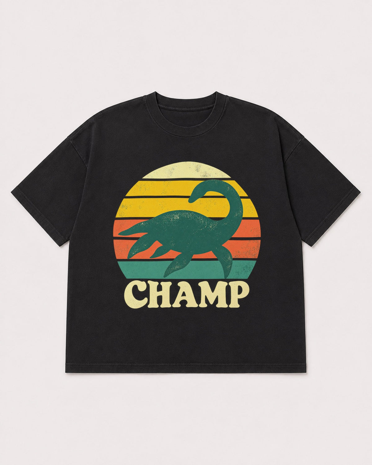 Mockup Boxy Heavyweight Tee Black product