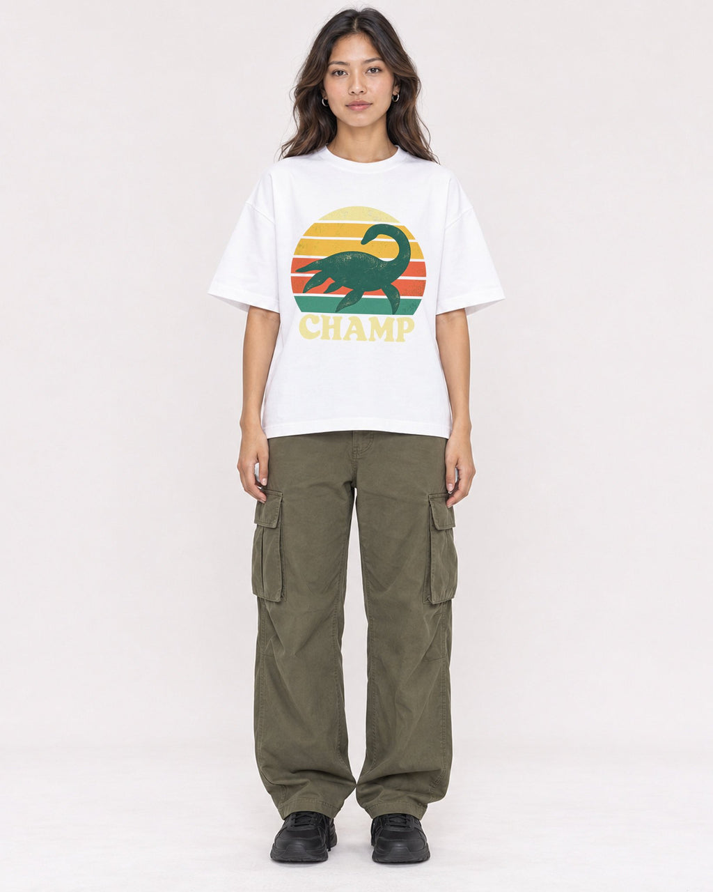 Mockup Boxy Heavyweight Tee White female full-body 02