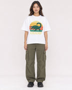 Mockup Boxy Heavyweight Tee White female full-body 02