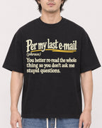 Mockup Boxy Heavyweight Tee Black male close-up 03