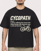 Mockup Boxy Heavyweight Tee Black male close-up 12