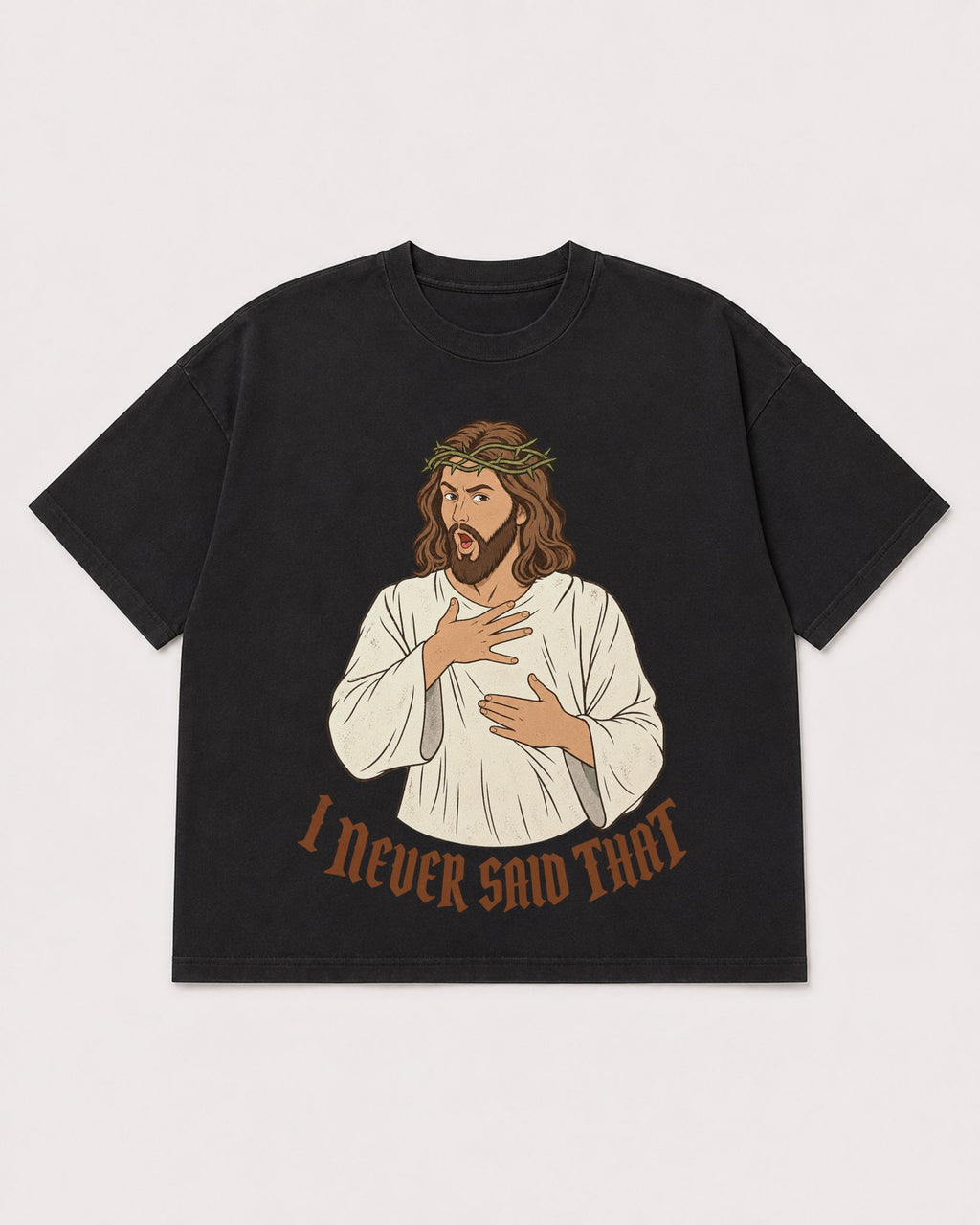 Mockup Boxy Heavyweight Tee Black product