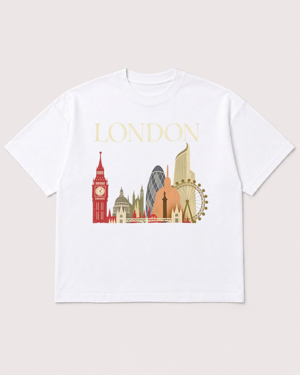 Mockup Boxy Heavyweight Tee White product