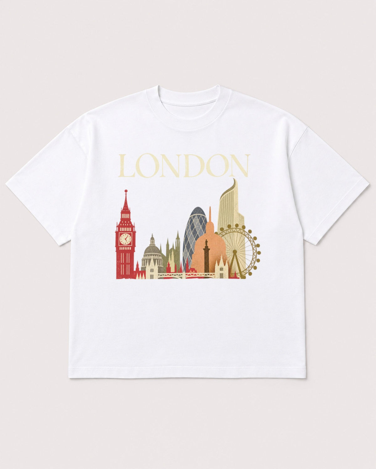 Mockup Boxy Heavyweight Tee White product