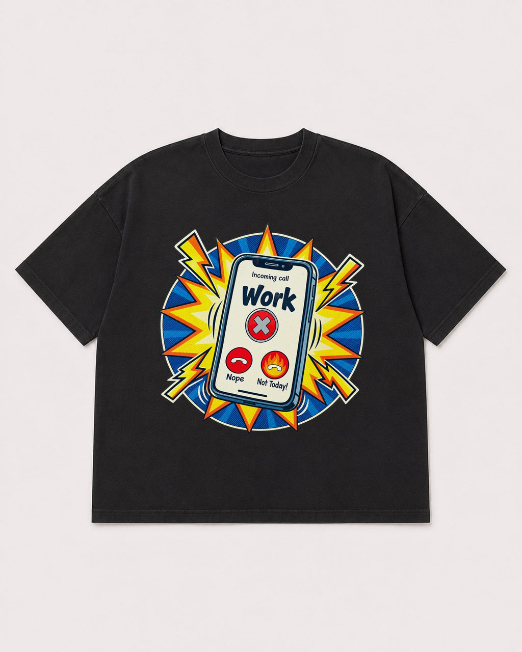 Mockup Boxy Heavyweight Tee Black product