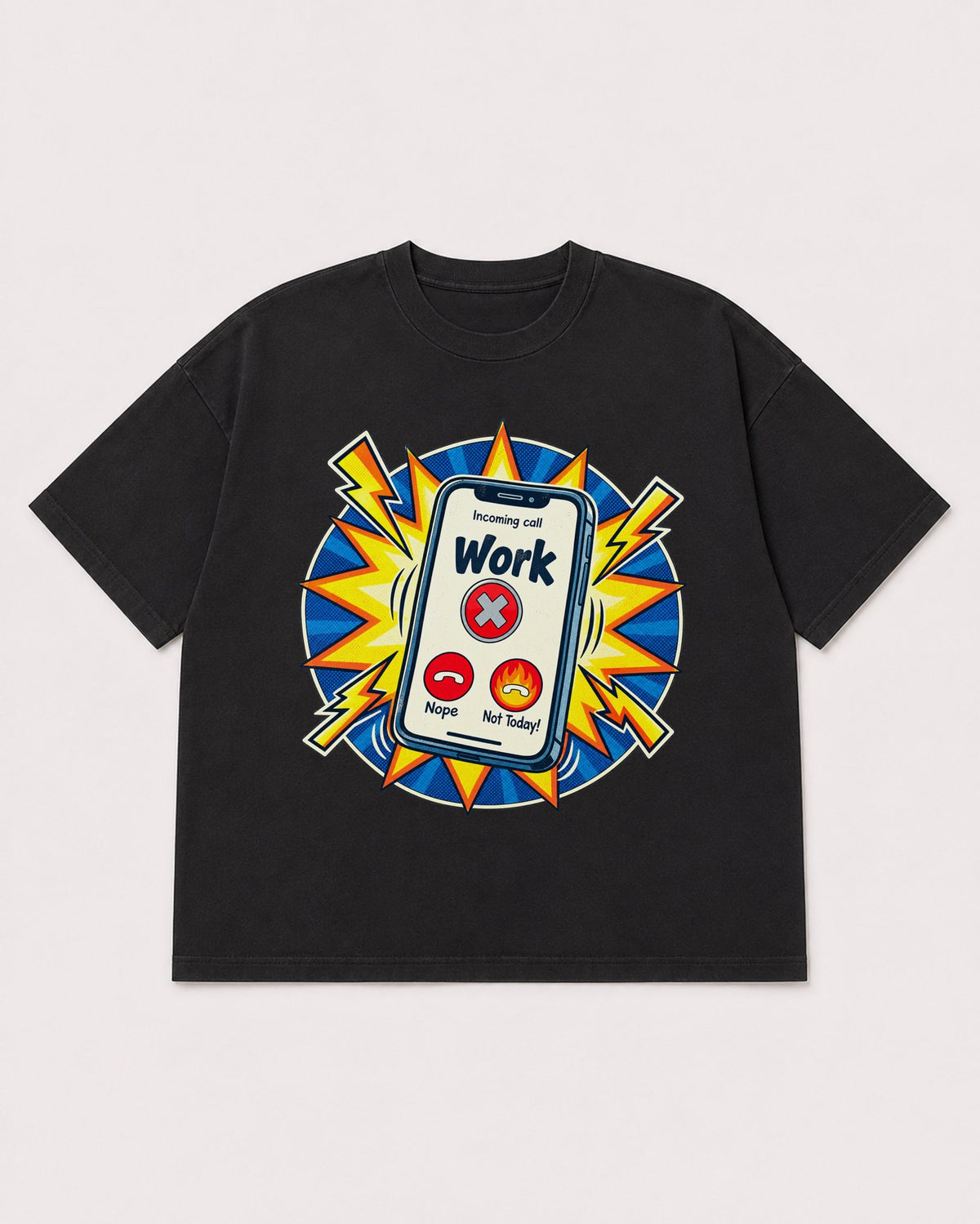 Mockup Boxy Heavyweight Tee Black product