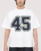 Mockup Boxy Heavyweight Tee White male close-up 11