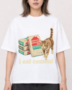 Mockup Boxy Heavyweight Tee White female close-up 33