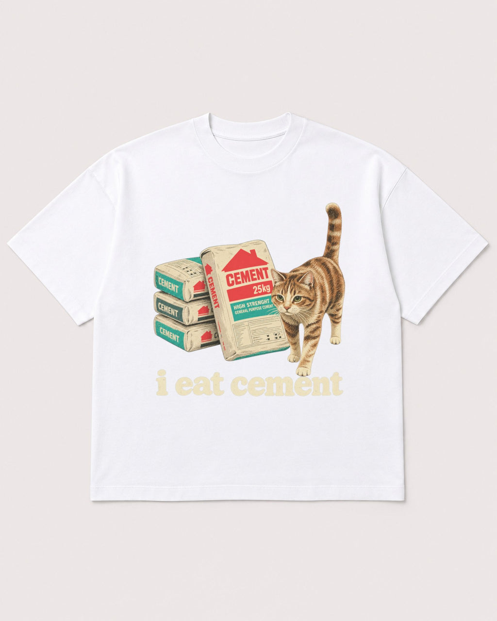 Mockup Boxy Heavyweight Tee White product