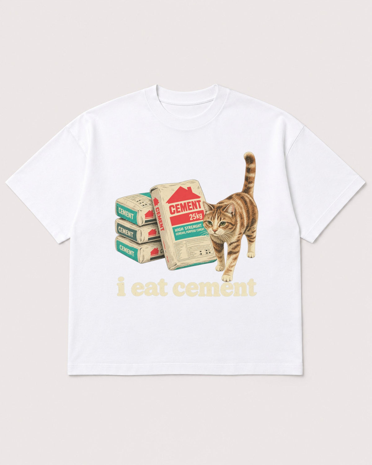 Mockup Boxy Heavyweight Tee White product