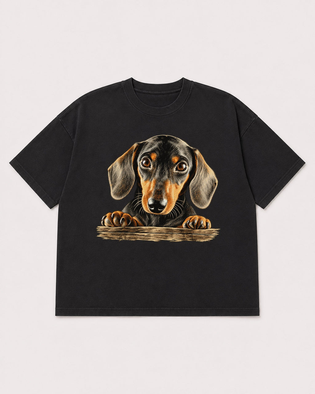 Mockup Boxy Heavyweight Tee Black product