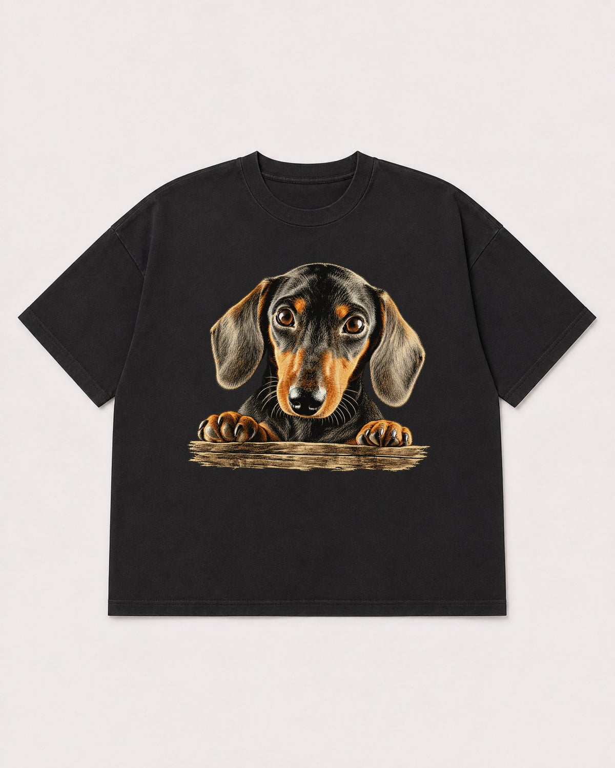 Mockup Boxy Heavyweight Tee Black product