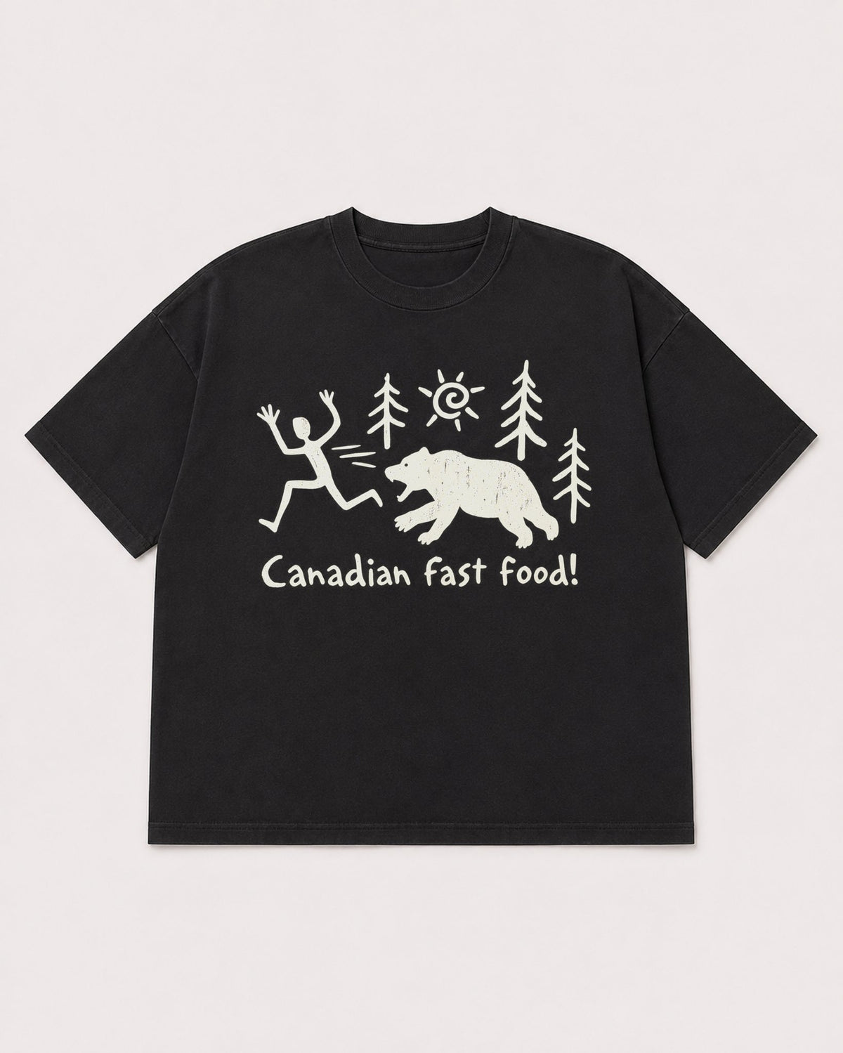 Mockup Boxy Heavyweight Tee Black product