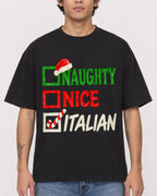 Mockup Boxy Heavyweight Tee Black male close-up 06