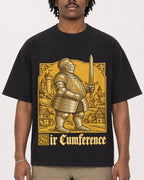 Mockup Boxy Heavyweight Tee Black male close-up 04