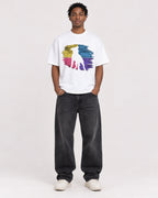 Mockup Boxy Heavyweight Tee White male full-body 05