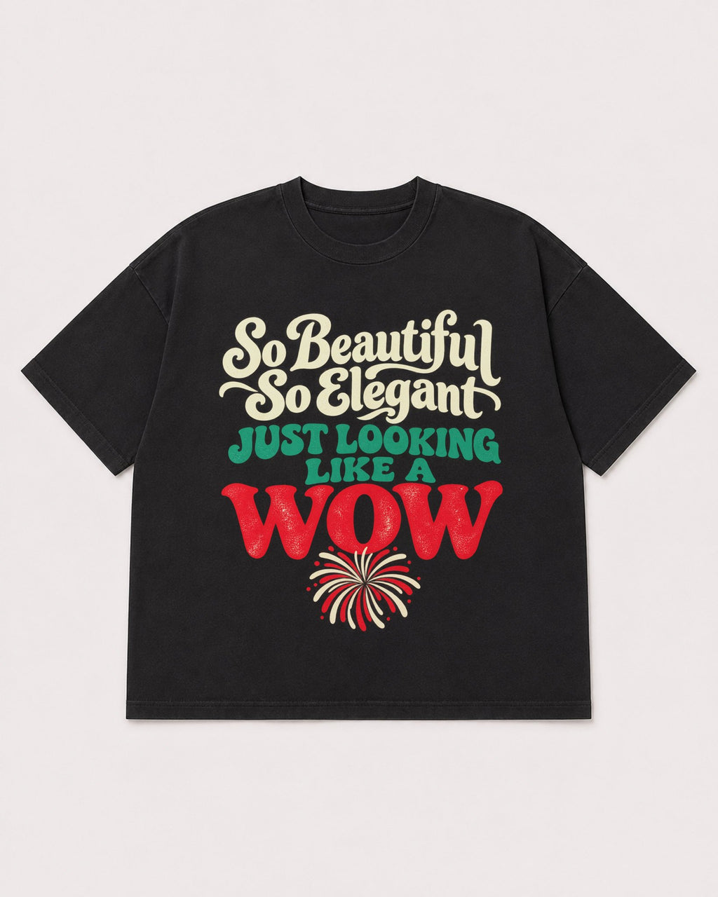 Mockup Boxy Heavyweight Tee Black product