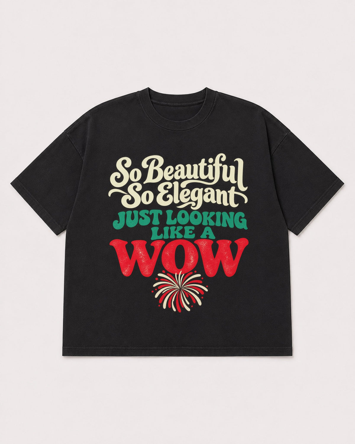 Mockup Boxy Heavyweight Tee Black product
