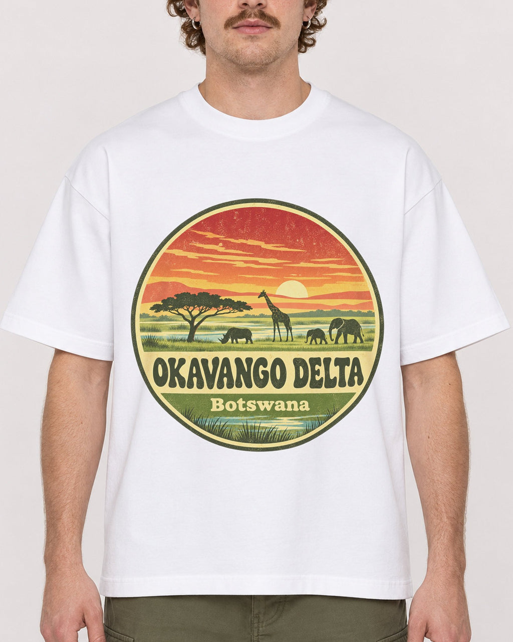Mockup Boxy Heavyweight Tee White male close-up 09