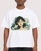 Mockup Boxy Heavyweight Tee White male close-up 05
