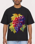 Mockup Boxy Heavyweight Tee Black male close-up 05