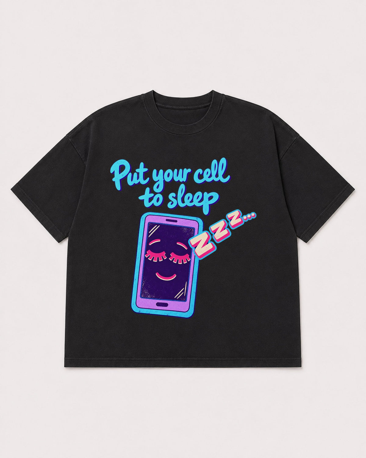 Mockup Boxy Heavyweight Tee Black product