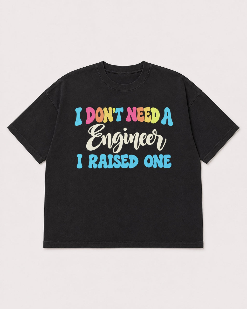 Mockup Boxy Heavyweight Tee Black product