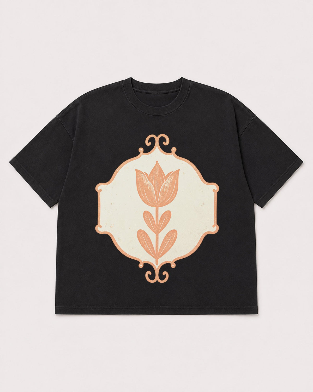 Mockup Boxy Heavyweight Tee Black product