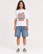 Mockup Boxy Heavyweight Tee White female full-body 06