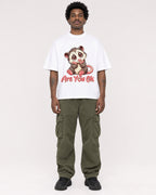 Mockup Boxy Heavyweight Tee White male full-body 24