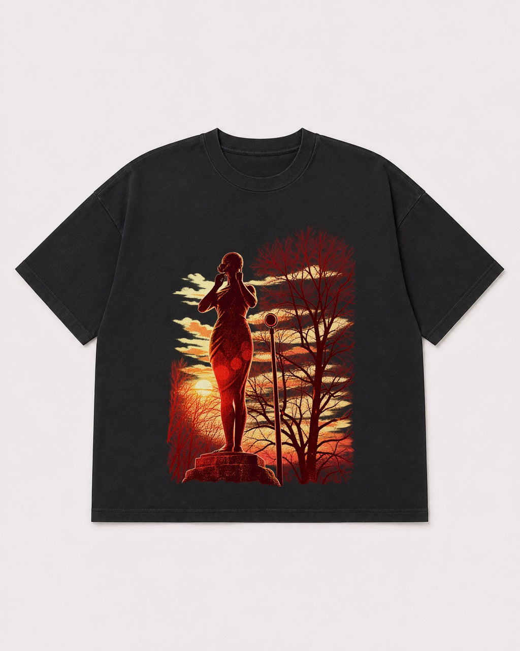 Mockup Boxy Heavyweight Tee Black product
