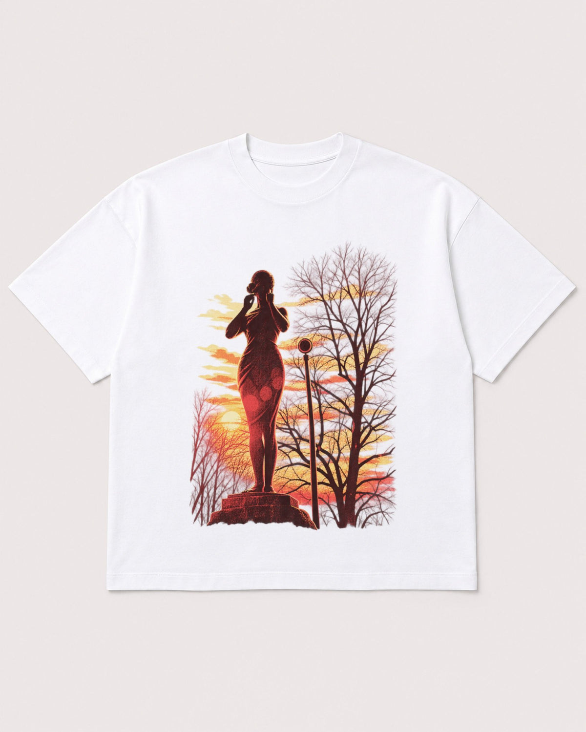 Mockup Boxy Heavyweight Tee White product