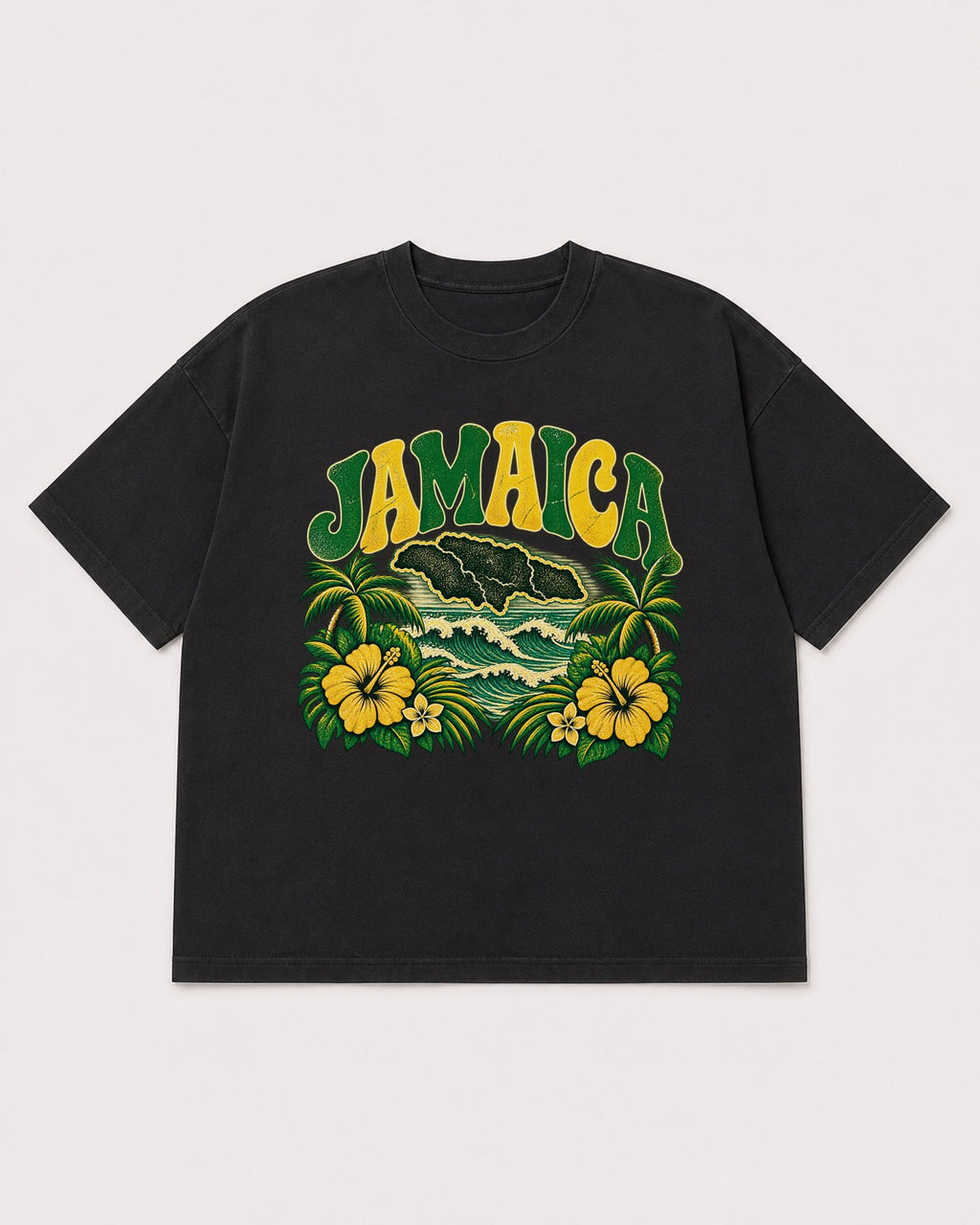 Mockup Boxy Heavyweight Tee Black product