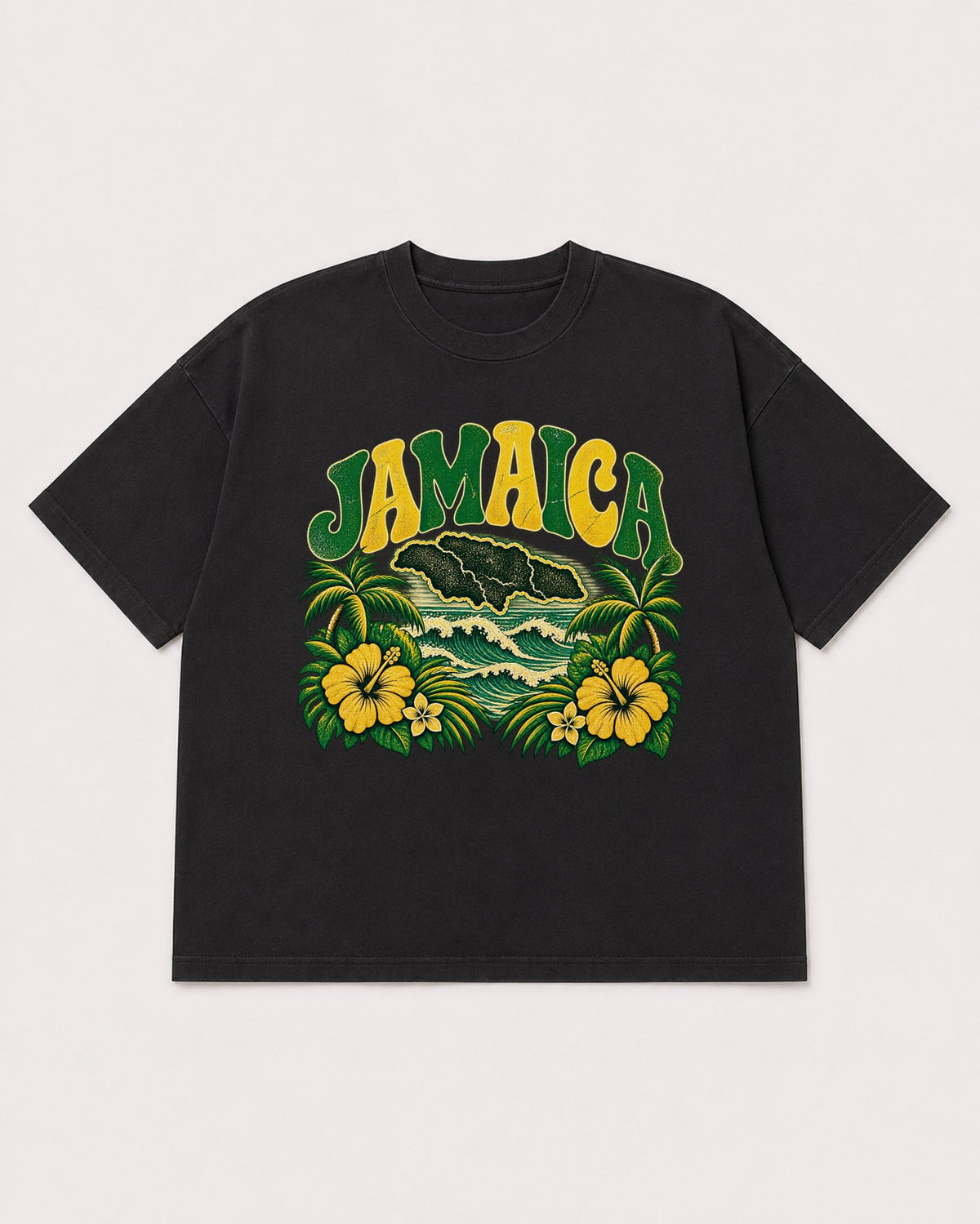 Mockup Boxy Heavyweight Tee Black product