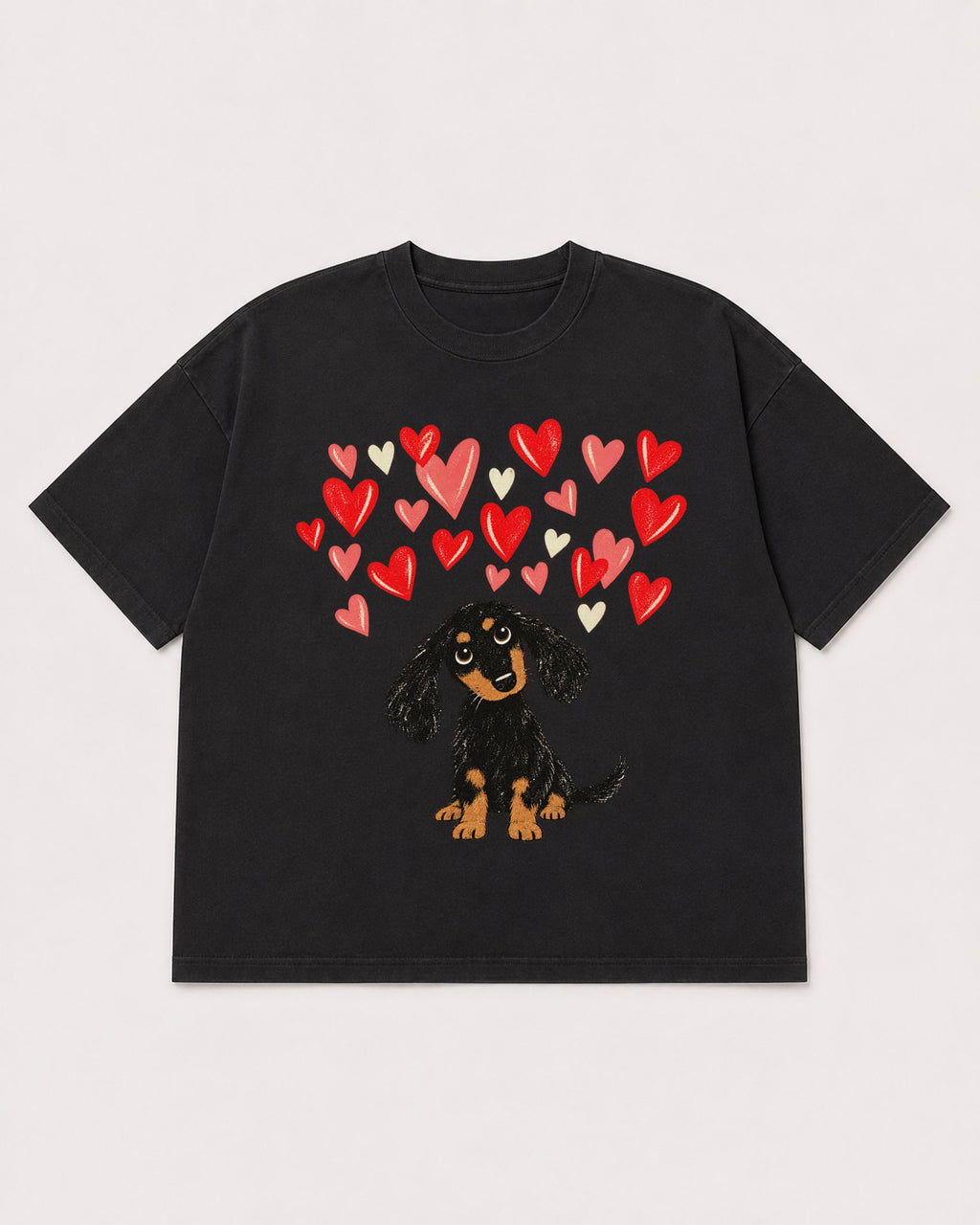 Mockup Boxy Heavyweight Tee Black product