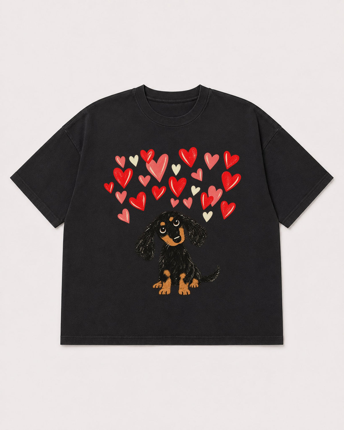 Mockup Boxy Heavyweight Tee Black product